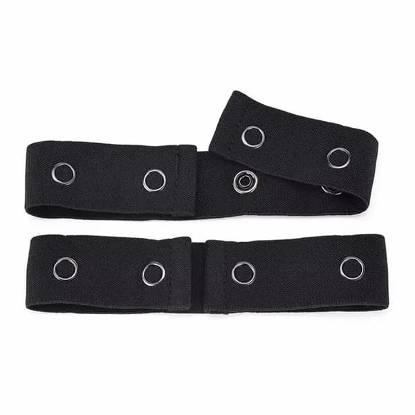 Osynligt jeansbälte Spännefritt elastiskt dambälte Spänneförlängning Elastisk expansionsjustering Spänne Elastiskt herrbälte för lata 5PCS