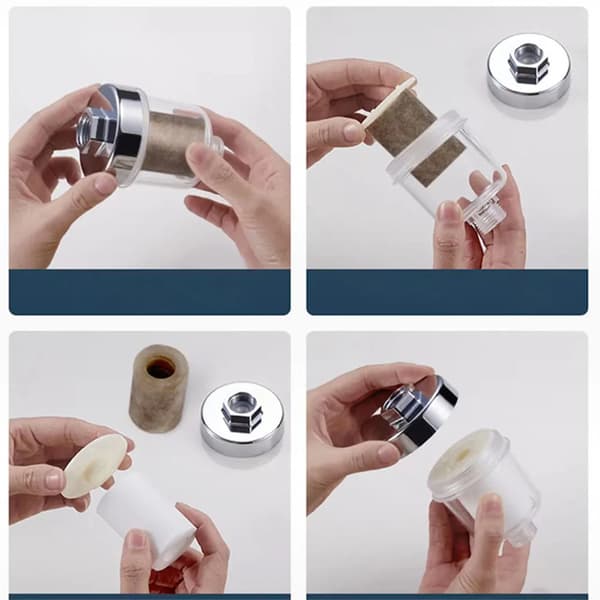 Vattenutloppsreningssatser Universal Kranfilter Kök Badrum Dusch Hushållsfilter PP Bomull Högdensitetsfilter 1 Filter 20 Cotton