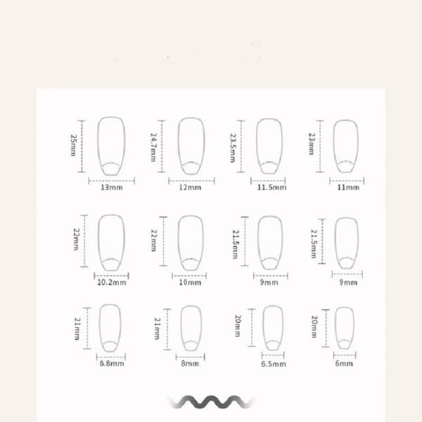 24PCS/1BOX Mörk Vind Gradient Lång Vit Rosett Nagellapp Lösnaglar Y458