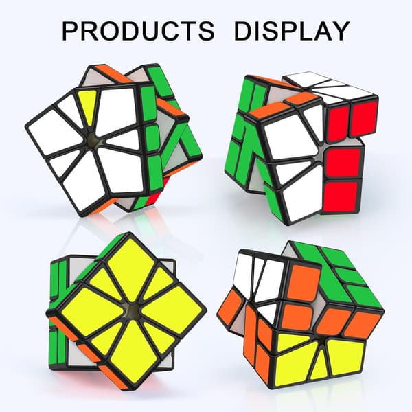Rubik's Cube Square 1 Speed Black Cube, roterer jevnt og har nok friksjon til å holde lagene på plass