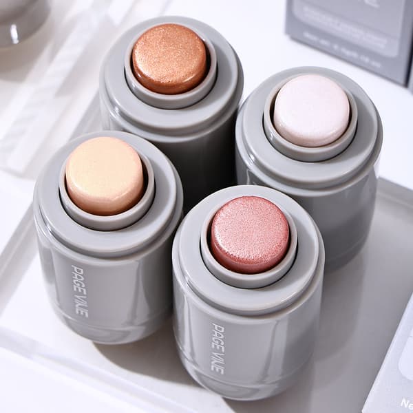 PAGE VINE Pocket Highlighter Stick, naturlig lysende og glitrende øyenskyggestift 3