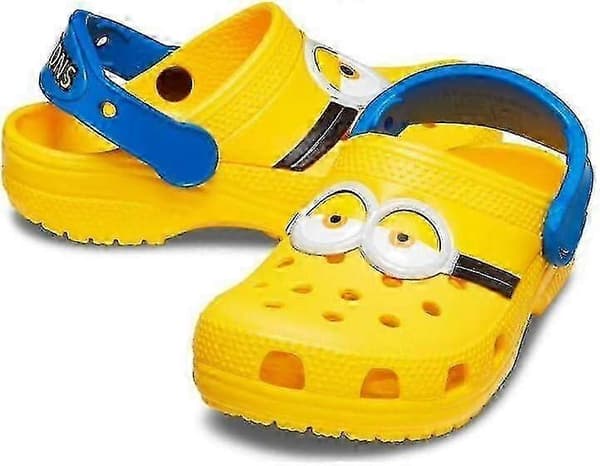 Kønsneutrale Minion-badesandaler til børn, afslappede træsko, søde gule unisex-sko