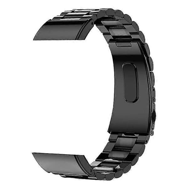 Til Xiaomi Redmi Watch 2/Watch 2 Lite Urrem 3-perler Solid Metal Erstatningsarmbånd Sort