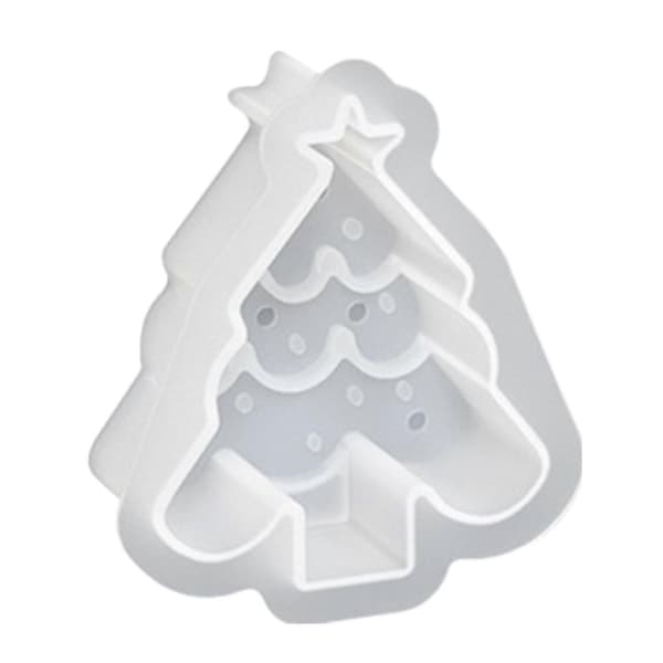 Silikonlysform for DIY aromaterapi-voks, juleharpiksform for såpelaging, snøfnugg- og elgform, tilbehør til lys av polymerleire
