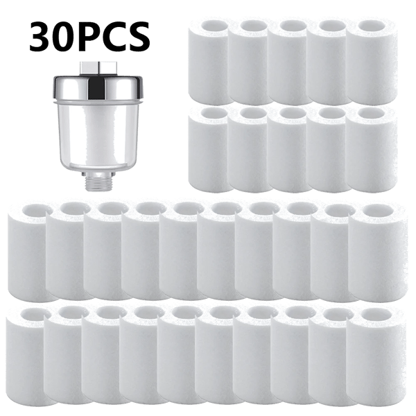 Vattenutloppsreningssatser Universal Kranfilter Kök Badrum Dusch Hushållsfilter PP Bomull Högdensitetsfilter 1 Filter 30 Cotton