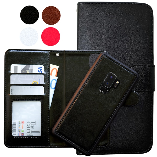 Läderplånbok för Galaxy S9 Plus - Läder & Magnetiskt! Brun