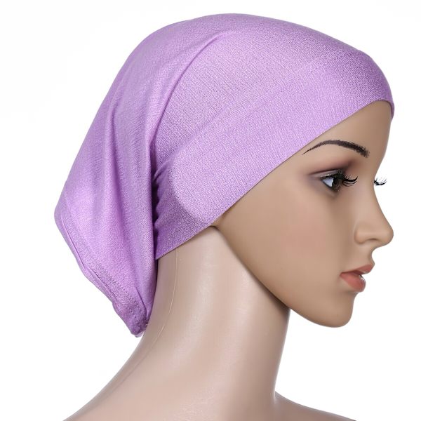 Heltäckande Hijab Cap Underscarf Neck Head Grå