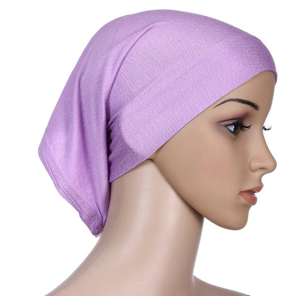 Heltækkende Hijab Cap Underscarf Hals Hoved Grå