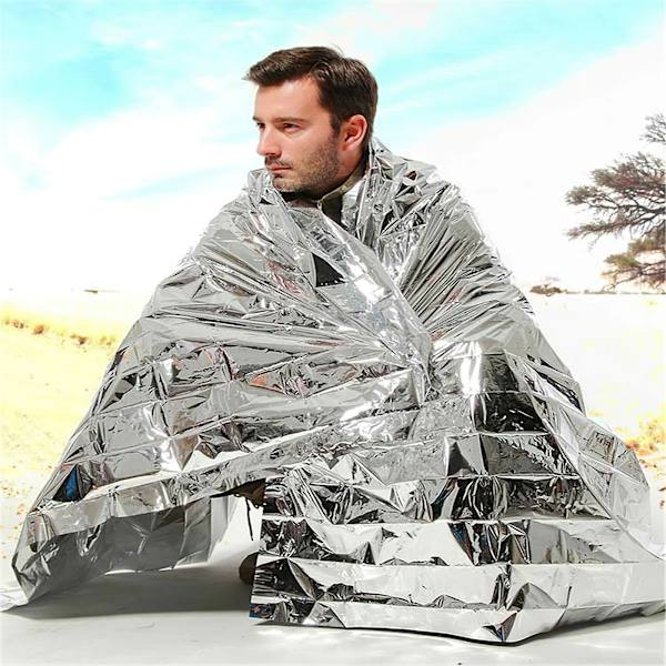 Hopfällbart Nödtält / Filt Emergency Survival Vandring Campin