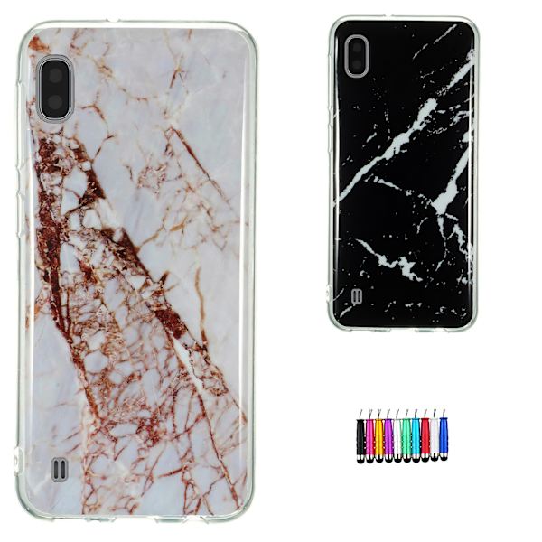 Suojaa Galaxy A10 -puhelimesi marmorikuorella! Svart