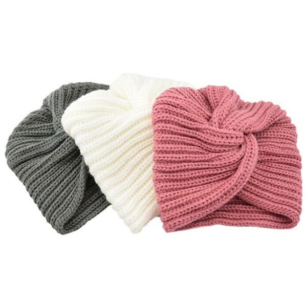 Strikket Turban Hue Rosa