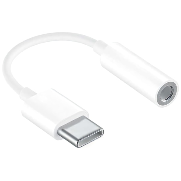 USB-C til 3,5 mm Adapter med Stereolyd og Aktiv DAC 11 cm