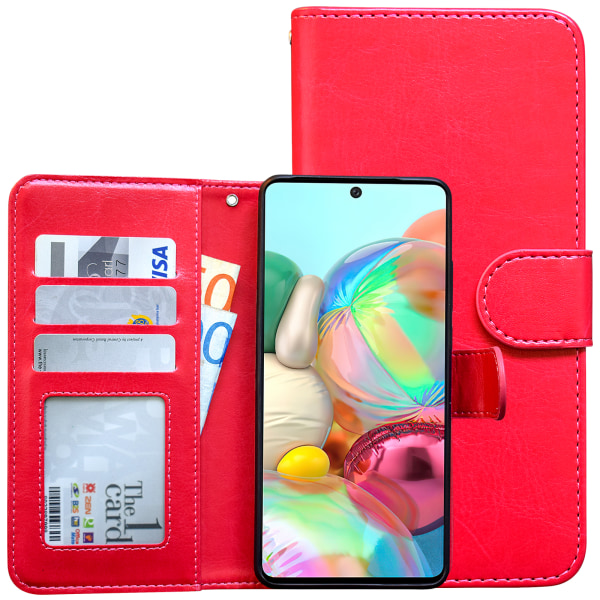 Samsung Galaxy A51 - PU Læderpung Etui Rosa