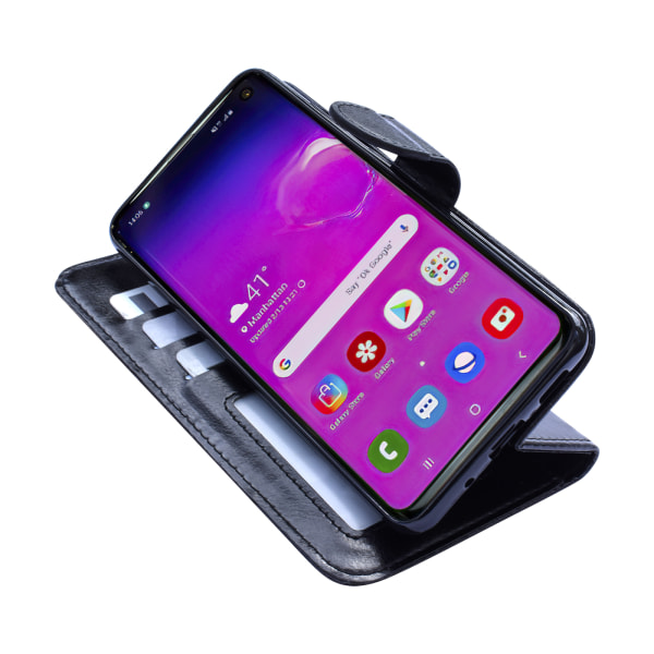 Samsung Galaxy S10 - PU-nahkainen case Brun