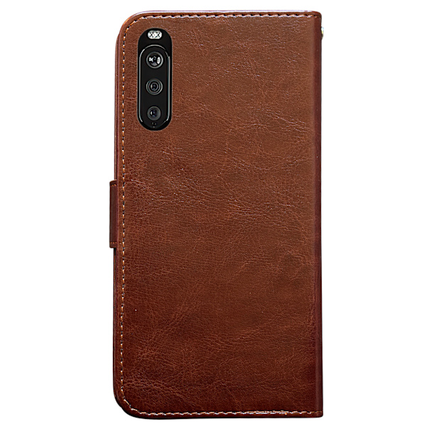 Sony Xperia 10 II - PU Læder Pung Etui Svart