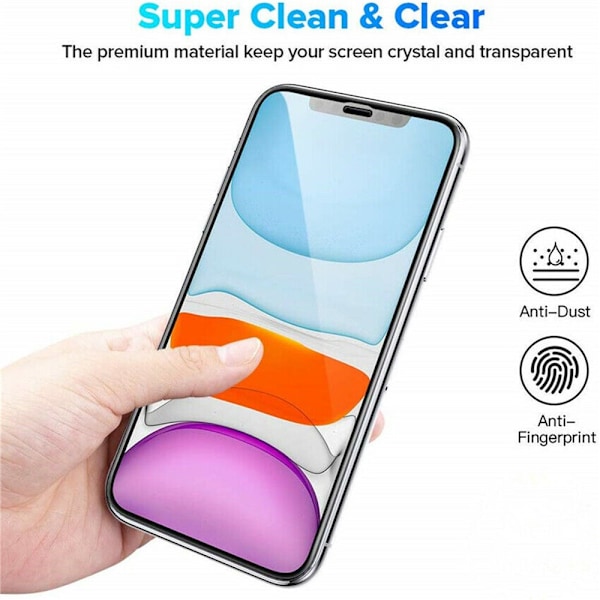 2 Pack iPhone X/Xs - Härdat Glas Skärmskydd