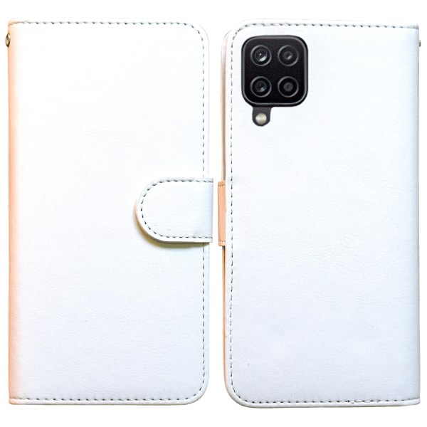 Samsung Galaxy A12 / A12 5G - PU-nahkainen case Brun