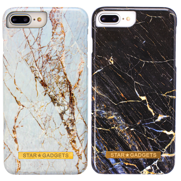 iPhone 7 Plus / 8 Plus - Cover Protection Marble Svart