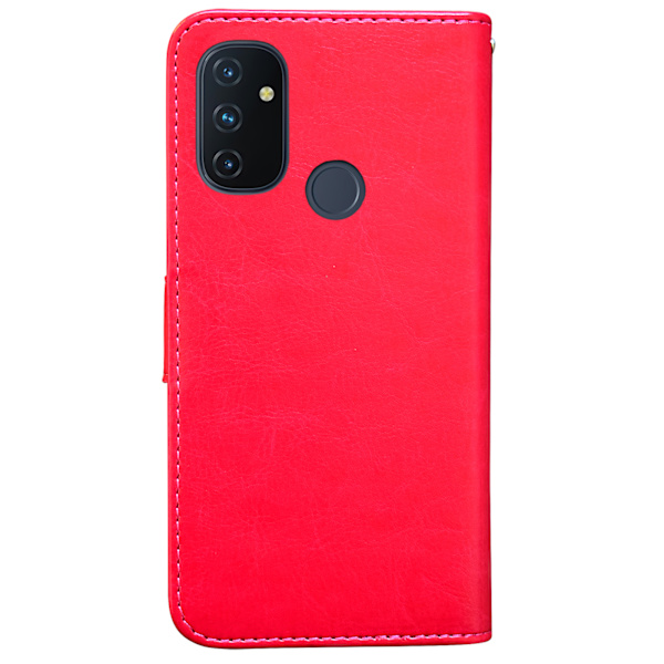 OnePlus Nord N100 - PU Nahkainen Lompakkokotelo Rosa