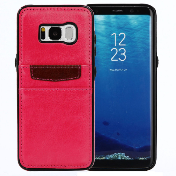 Samsung Galaxy S8 Plus: Läderfodral - Smidigt & Optimerat Rosa