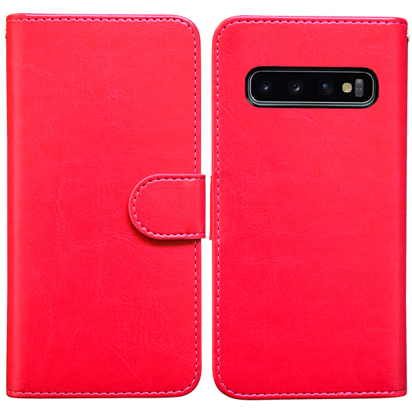 Samsung Galaxy S10 - PU Læderpung Etui Vit