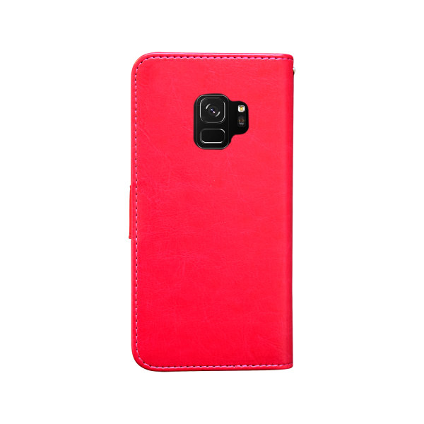 Samsung Galaxy S9 - PU Læder Pung Etui + Ring Vit