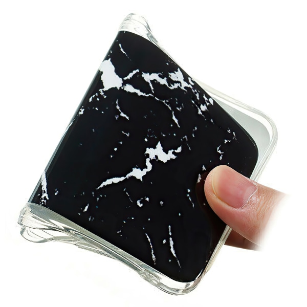 Beskyt din iPhone 11 med etui i marmor! Svart