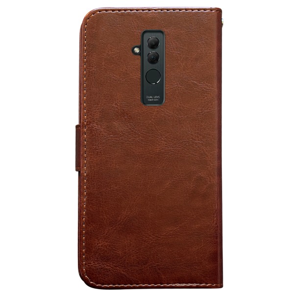 Huawei Mate 20 Lite - PU-nahkainen case Vit