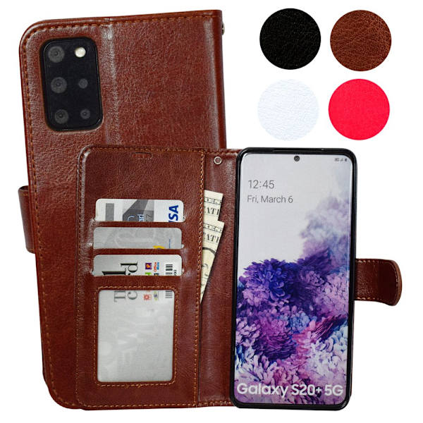 Komfort og beskyttelse Galaxy S20 Plus - Læder etui! Rosa