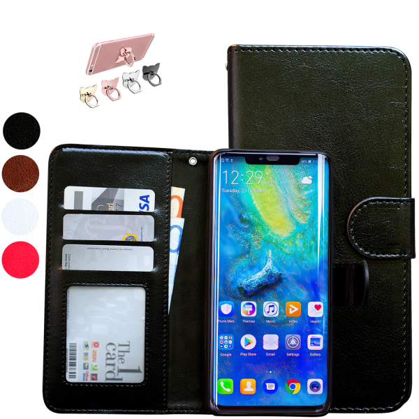 Huawei Mate 20 Pro - PU Læder Pung Etui Rosa