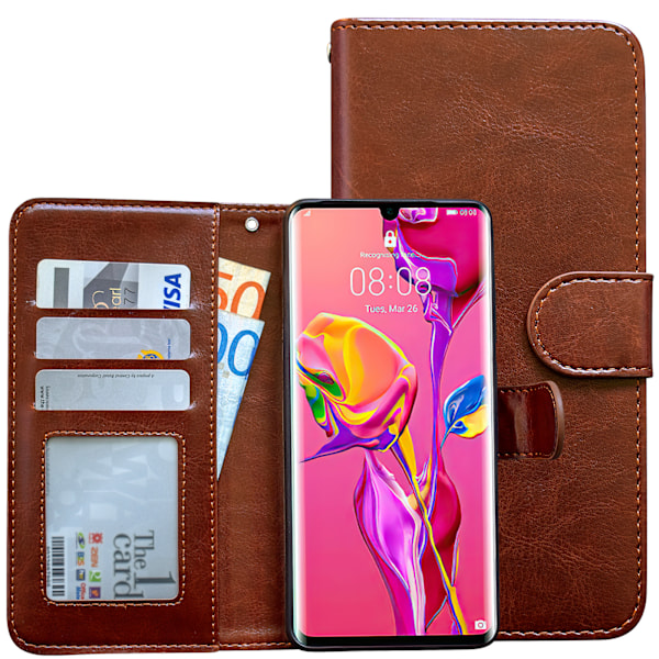 Huawei P30 Pro - PU Læder Pung Etui