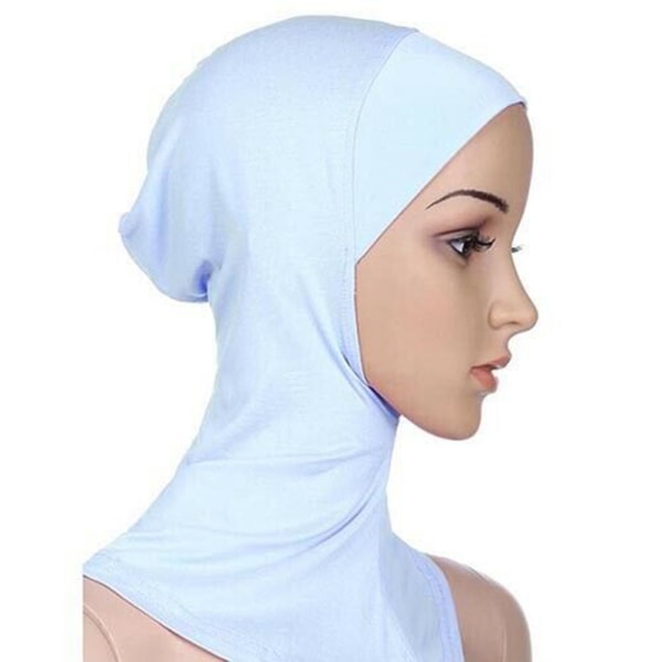 Heltäckande Hijab Cap Underscarf Neck Head Brun