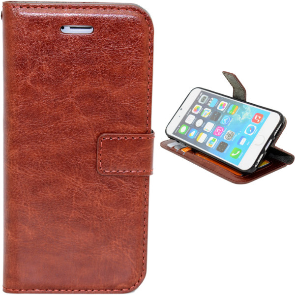Komfort og beskyttelse iPhone 7/8/SE - Lædertaske og skærmbeskyttelse Rosa