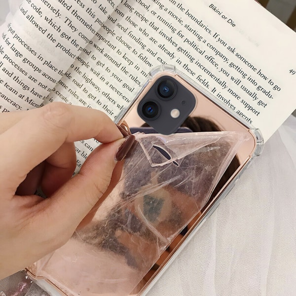 Suojaa iPhone 12 case, peilillä ja rakkaudella Rosa