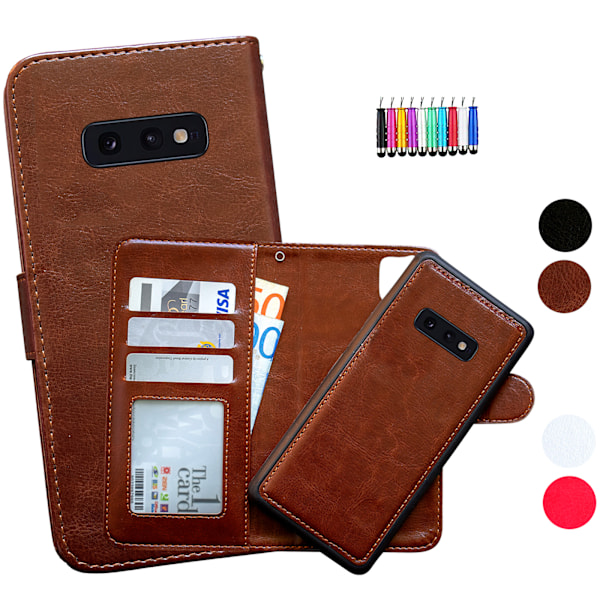 Samsung Galaxy S10e - PU Læderpung Etui Brun