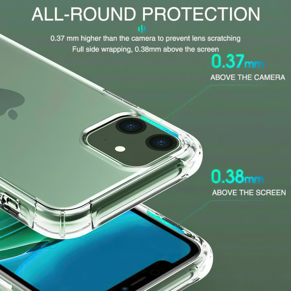 Beskyt din iPhone 12 - Gennemsigtigt etui