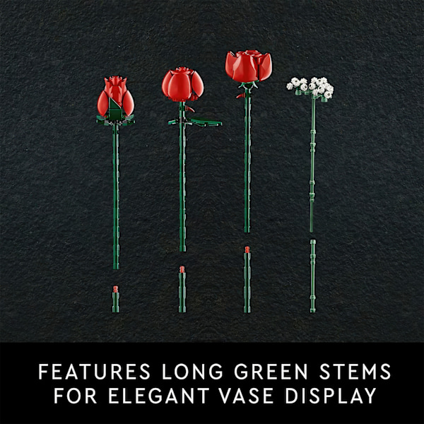 Bygg ditt eget blomsterarrangemang - LEGO Icons Bouquet of Roses