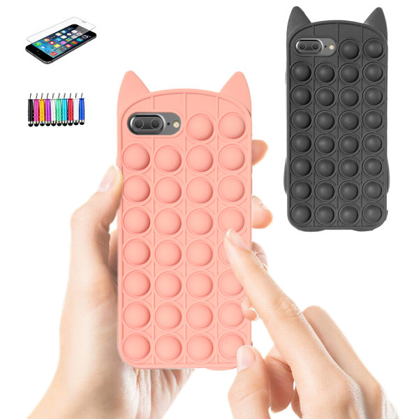 iPhone 6 Plus / 6S Plus - Case suojaus Pop It Fidget Rosa