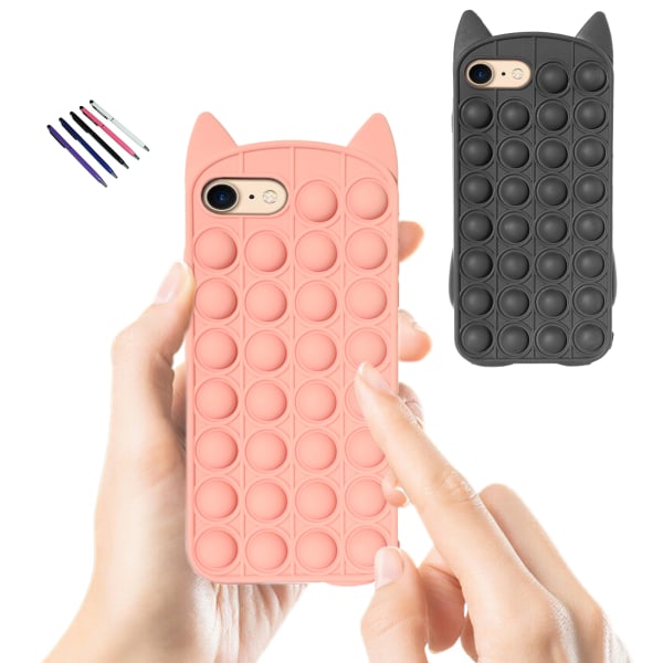 iPhone 6/7/8/SE(2020 & 2022) - Beskyttelse Pop It Fidget iPhone 8 Rosa