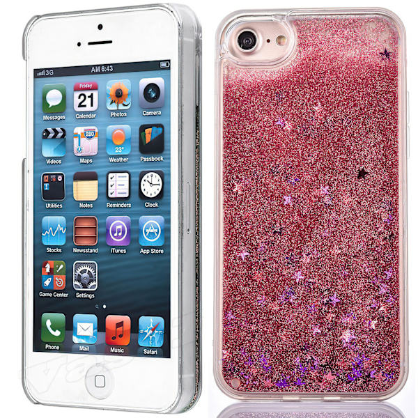 iPhone 6/7/8/SE (2020 & 2022) - Flytande Glitter 3D Bling Skal C iPhone 6