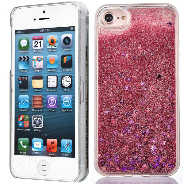 iPhone 6/7/8/SE (2020 & 2022) - Liikkuva glitter 3D Bling -puhelinkotelo iPhone 7