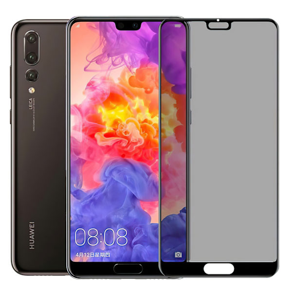 Huawei P20 Pro - Integritet Härdat Glas Sekretessskärmskydd