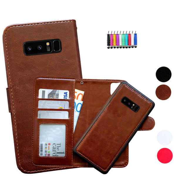 Samsung Galaxy Note 8 - case / lompakko Brun