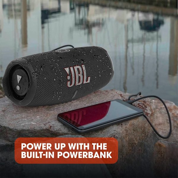 JBL Charge 5 - Bärbar Bluetooth-högtalare med Djup Bas IP67 Va Vit