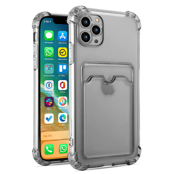 iPhone 14 Pro - case suojaus läpinäkyvä Grå