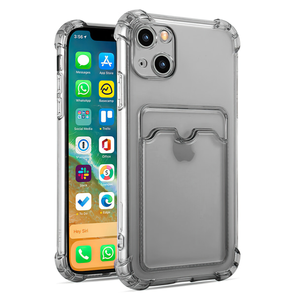 iPhone 15 - case suojaus läpinäkyvä Grå