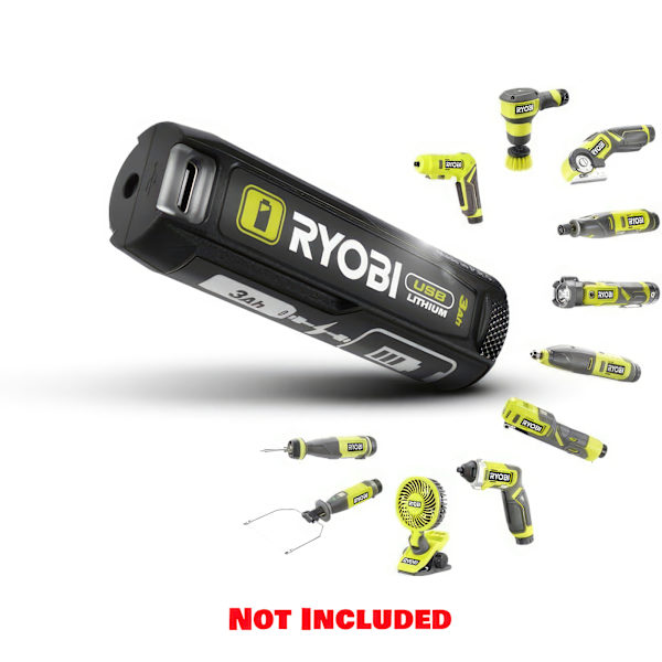 4V USB Lithium-lampe 500/250/100 lumen med magnetisk base