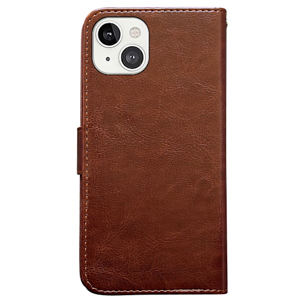 Komfort & Beskyttelse iPhone 13 - Elegant Lommebog Etui Brun