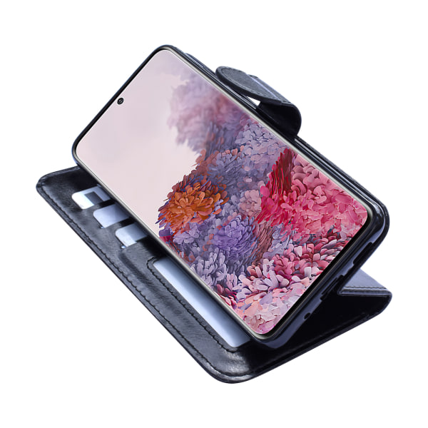 Samsung Galaxy S20 FE - Läderfodral / Skydd Svart