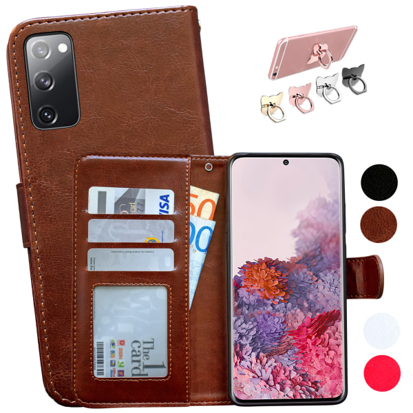 Samsung Galaxy S20 FE - PU Leather Wallet Case